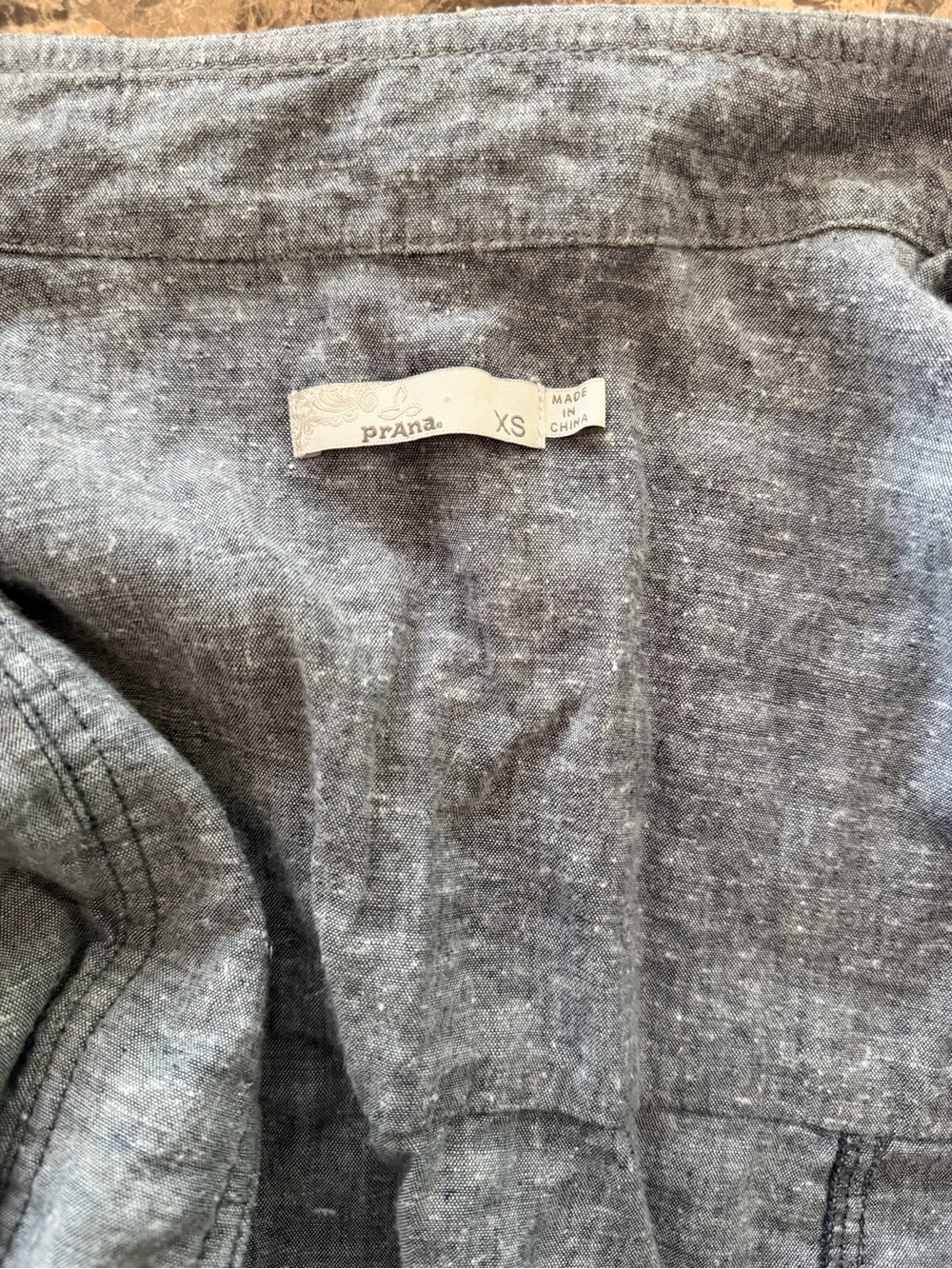 Prana Heathered Charcoal Gray Lightweight Shirt Jacket - Picture 9 of 9